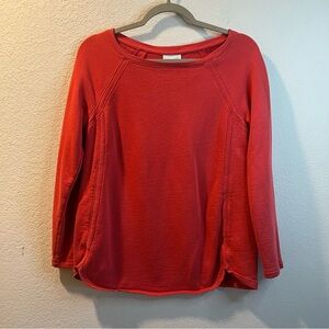 Women’s J. Jill red long sleeve pullover sweater size small S petites PS
